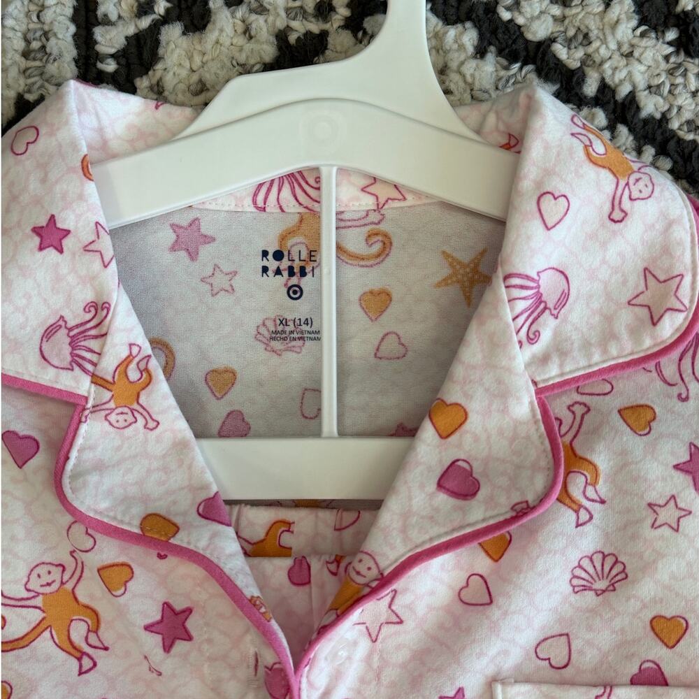 Roller Rabbit Sea Life Roller Rabbit x Target 🎯 Print Kids Pajama Set XL - Picture 5 of 5